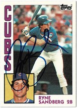 VINTAGE! 1984 Topps Ryne Sandberg #596 Signed Autographed Baseball Card ... - £50.60 GBP