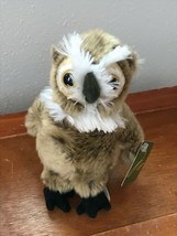 Gently Used Wildlife Artists Olive Great Horned OWL Plush Stuffed Animal... - £6.74 GBP