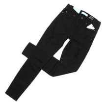 NWT 7 For All Mankind The Ankle Skinny in Black b(air) Destroyed Stretch Jean 26 - £40.65 GBP