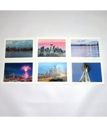 6 Assorted Seattle Photo Greeting Cards, Washington Blank Note Cards, Gr... - $18.15