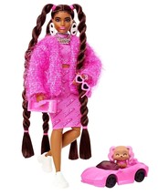 Barbie Extra #14 Curvier Fashion Doll With Pet And Accessories NEW ~ Great Gift! - £17.53 GBP