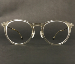 Lacoste Eyeglasses Frames L2846 662 Clear Gold Round Full Rim 49-19-145 - $36.25