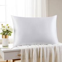 Breathable soft and smooth Mulberry silk pillowcase White good for hair &amp; sleep - £15.74 GBP