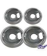 Chrome Drip Pan Bowl Set Replacement for Whirlpool W10278125 Two 6 and T... - $27.32