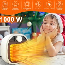 1000W Portable Electric Space Heater Mini Indoor Adjustable Thermostat W... - $45.99