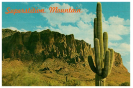 Saguaro Cactus Superstition Mountain Cactus Postcard - £5.43 GBP
