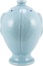 Vase Fish Large Blue Ceramic Carved Hand-Crafted - £239.74 GBP