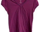 Old Navy Girls  Size 2X T Shirt Magenta V Neck  100% Cotton Plus  - $10.27