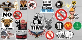 21 Humorous Hard Had Decals - Collection 4 - FREE SHIP - American Made - £7.73 GBP