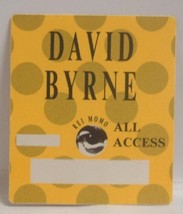 David Byrne / Talking Heads Vintage Concert Tour Cloth Backstage Pass - £7.85 GBP