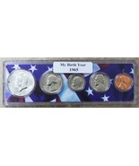 1965 Birth Year Coin Set in American Flag Holder - 5 Coin Set - $22.99