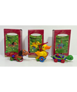 Lot of 3 Hallmark Keepsake Ornaments (2001) - Waggles, Waddles, and Wiggles - $24.99