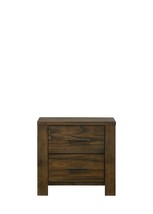 Merrilee Oak Nightstand - Rustic Bedside Table - £177.62 GBP