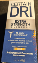 Lot 2 Certain Dri Extra Strength Clinical Solid Antiperspirant 1.7 Oz Exp 2026 - £12.07 GBP