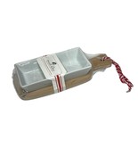 Small Bites Wood Cutting Board &amp; Ceramic Bowl 3-Pc. Set - $221.44 MXN