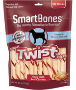 50 SmartBones Mini Chicken Wrapped Sticks Chicken NO RAWHIDE FREE EASY T... - $299.74 MXN