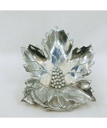 Grape Leaf Serving Dish Tray Cast Aluminum Collectible Metalware Made in... - $851.57 MXN