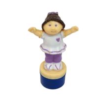 VINTAGE 1980's HG CABBAGE PATCH KIDS GIRL BROWN HAIR STAMPER STAMP W INK... - $14.25