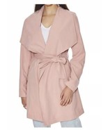 Love Tree Wrap Coat Women Large Pink Long Sleeve Belted Barbiecore Caree... - $15.20