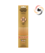 8x Packs Gonesh Extra Rich Incense Sticks Sandalwood Scent | 20 Sticks Each - $422.87 MXN