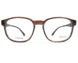 Kamasutra KS-4204-02 Brille Rahmen Braune Gestreift Horn Quadratisch 50-... - $93.13