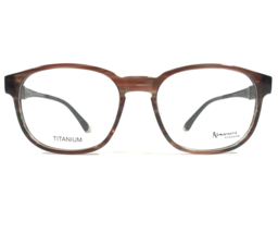 Kamasutra KS-4204-02 Brille Rahmen Braune Gestreift Horn Quadratisch 50-17-140 - £74.44 GBP