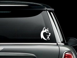 Siberian Husky Head Die Cut Vinyl Car Window Decal Bumper Sticker US Seller - £4.98 GBP