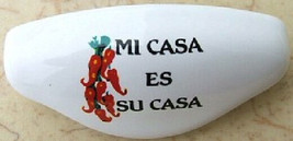 Ceramic Cabinet Drawer Pull chili Peppers Mi Casa Es Su Casa @Pretty@ fruit - £6.21 GBP