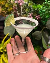 Unique Margarita Cocktail Bauble Hanging Decoration Christmas Tree Car Handmade - $18.78