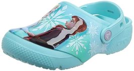 Crocs Kids&#39; Disney Frozen 2 Clog | Frozen 2 Shoes for Girls, Ice Blue/Ice Blue,  - £21.77 GBP