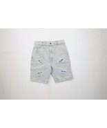 Vintage 90s Streetwear Boys 16 Distressed Acid Wash Denim Jean Shorts Jorts - $33.78 CAD