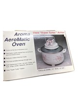 Aroma AeroMatic Oven AST-800 With Porcelain Enamel Pot SKU 7157 - £48.18 GBP