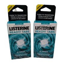 Lot of 2 Listerine Ready! Tabs Clean Mint – 32 Total Tablets (16 Each Bo... - $889.67 MXN Lot of 2 Listerine Ready! Tabs Clean Mint – 32 Total Tablets (16 Each Bo... - $889.67 MXN