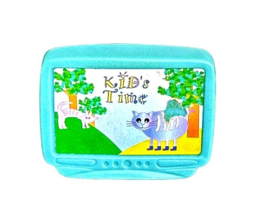 Loving Family Dollhouse Furniture Kid&#39;s Time TV Television Set Fisher Price - £4.56 GBP