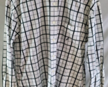 Nautica White &amp; Black Plaid Button Down Cotton Shirt Mens Size XL - $14.84