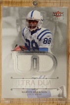 2007 Ultra Dual Materials Silver UDM-MH Marvin Harrison 132/199 Jersey Patch - £7.87 GBP