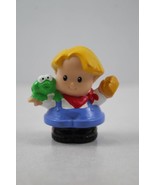 FISHER PRICE LITTLE PEOPLE Eddie with Frog and Brush  - $3.37 CAD