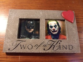 BATMAN AND JOKER IN &quot;TWO OF A KIND&quot; DECORATIVE FRAME SIZE 7.25&quot; X 11.5&quot; - $26.77