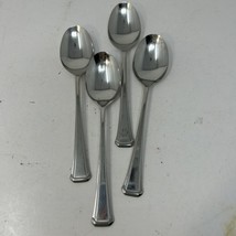 4x Oneida Sss Maestro / St. Leger 6 7/8” Stainless Place / Oval Soup Spoons - £17.45 GBP