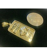 10 Karat Gold  American Buffalo  Ingot Pendant - £286.32 GBP