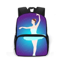 Cute Ballet Dancer School Backpack Children School Bags Girls Daypack Kids Kinde - £24.80 GBP