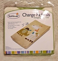 Summer Pad Pals Fleece Changing Pad Cover Baby Infant Giraffe Elephant NEW - £7.06 GBP