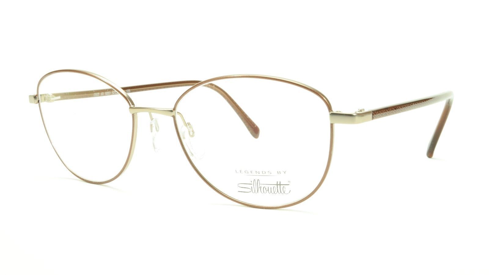 Silhouette Eyeglasses 3505 40 6053 Titanium Brown Austria Made 52-17-125 - $186.92
