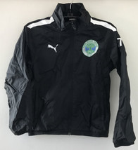 Puma Park Slope United PSU Brooklyn Youth Soccer Black Athletic Jacket S... - $29.99