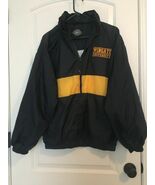 Wingate University Bulldogs Men&#39;s Blue &amp; Gold Full Zip Windbreaker Jacke... - $91.86 CAD