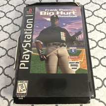 Frank Thomas Big Hurt Baseball Longbox PlayStation 1, 1996! Manual &amp; Dis... - $15.88