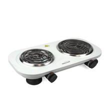 Brentwood Electric 1500W Double Burner - White - $1,660.82 MXN