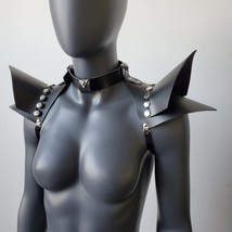Women Shoulder Harness Armor, Rave Festival Shoulder Straps Pads Cage Armor - $58.00
