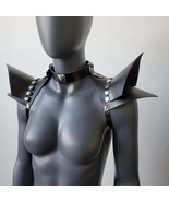 Women Shoulder Harness Armor, Rave Festival Shoulder Straps Pads Cage Armor - $58.00