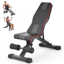 Adjustable Foldable 660LB Weight Bench, Lifting Sit-up Multi-use Workout Bench E - $178.19